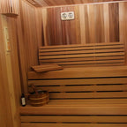 Custom Indoor Sauna Room - 7' x 8' x 8' - Finnish Sauna Builders