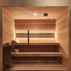 Carbon Smart Saunas - 7' x 7' x 8' - by Finnish Sauna Builders