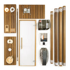 Carbon Smart Saunas - 6' x 8' x 8' - by Finnish Sauna Builders