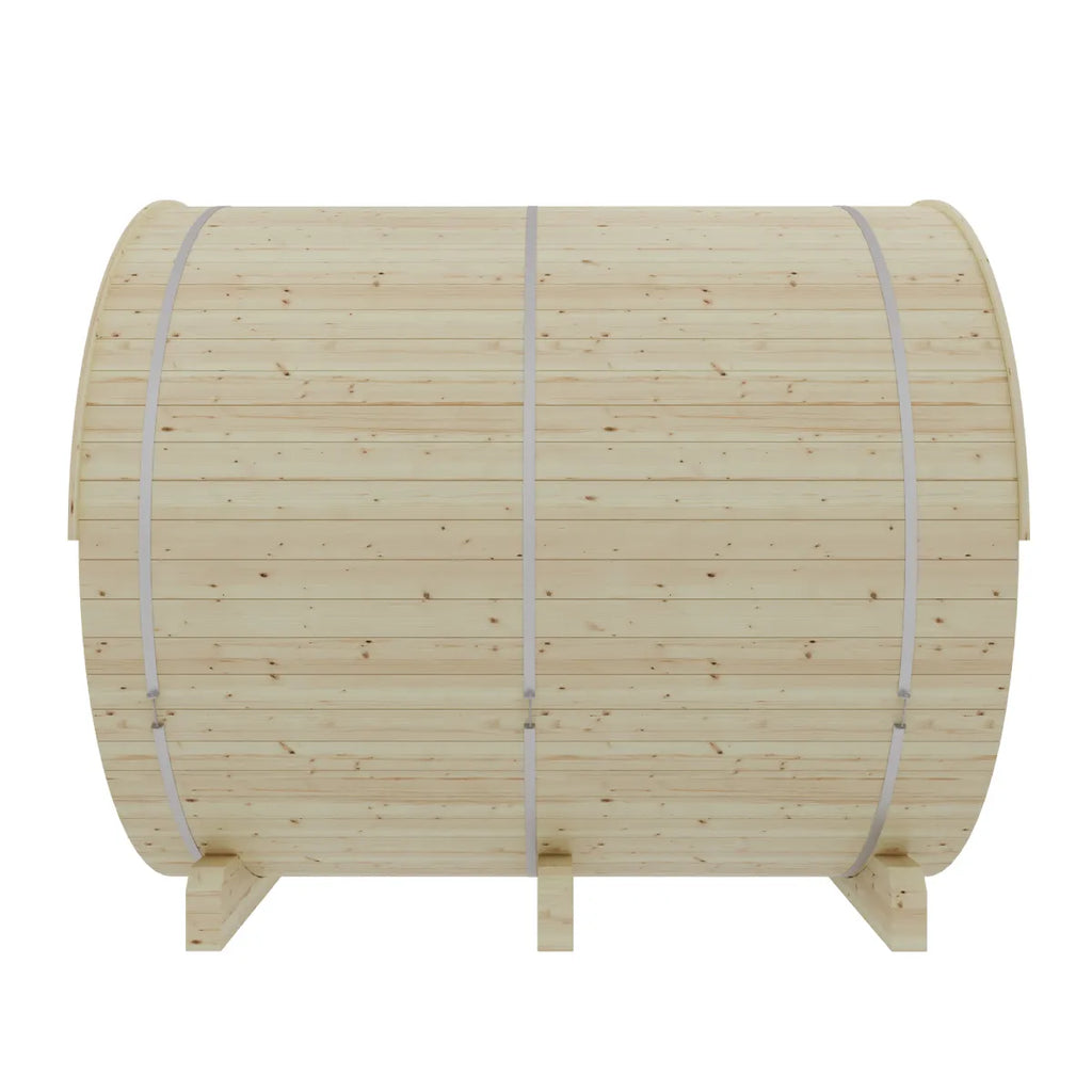 Vassa Finnish Barrel Sauna with WiFi Heater - Finnish Sauna Builders